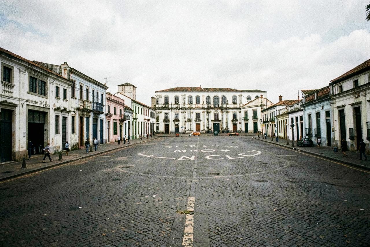 Casario colonial do Recife Antigo no Marco Zero